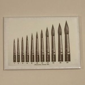 Retro/Artistic Paintbrush Magnet